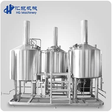 Peralatan Brewery 1000L 3 Kapal